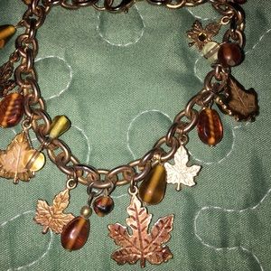 Fall Bracelet w/leaves